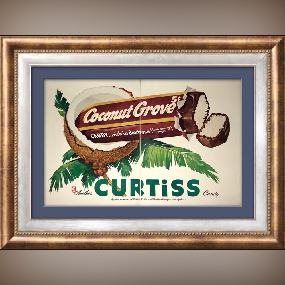 Vintage Curtiss Coconut Grove Candy Advertising Prints